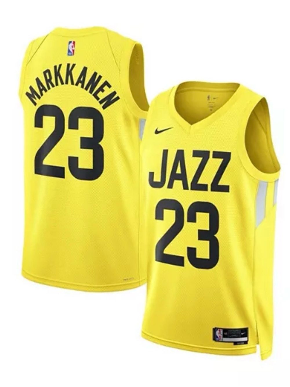 Nike Men's Lauri Markkanen Gold Utah Jazz
Swingman Jersey - Association Edition